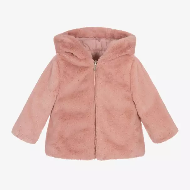 Mayoral-Girls Blush Reversible Jacket | Childrensalon Outlet