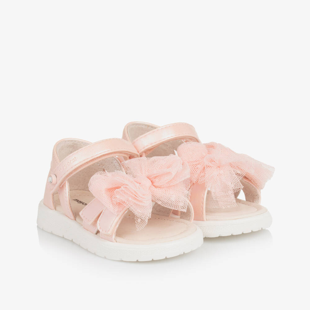 Mayoral-Босоножки из румяного тюля для девочек | Childrensalon Outlet