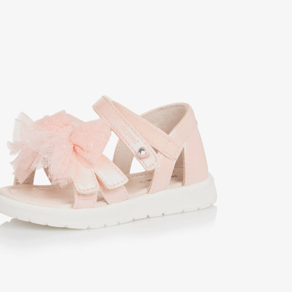 مايورال-صنادل مزينة بالتول الوردي للبنات | Childrensalon Outlet