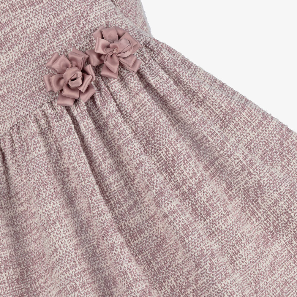 مايورال-فستان تويد جيرسي لون زهري | Childrensalon Outlet