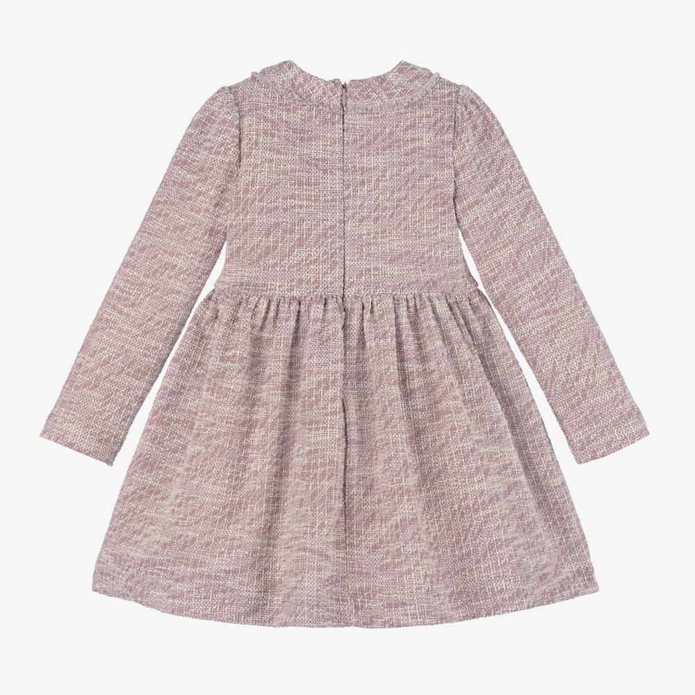 مايورال-فستان تويد جيرسي لون زهري | Childrensalon Outlet