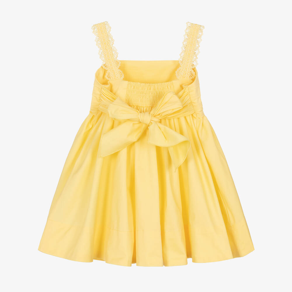 Mayoral-Girls Bright Yellow Summer Dress | Childrensalon Outlet