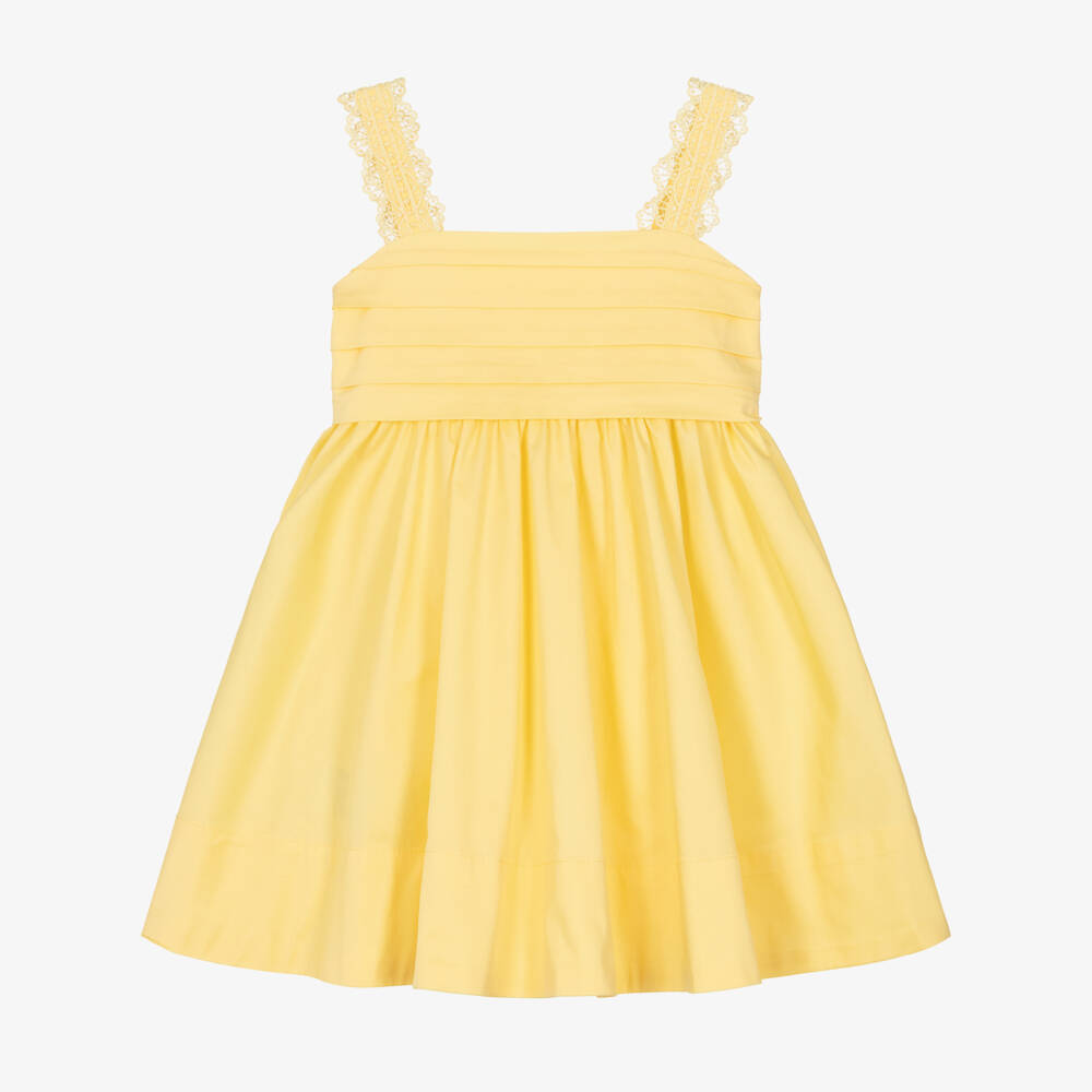 Mayoral-Girls Bright Yellow Summer Dress | Childrensalon Outlet