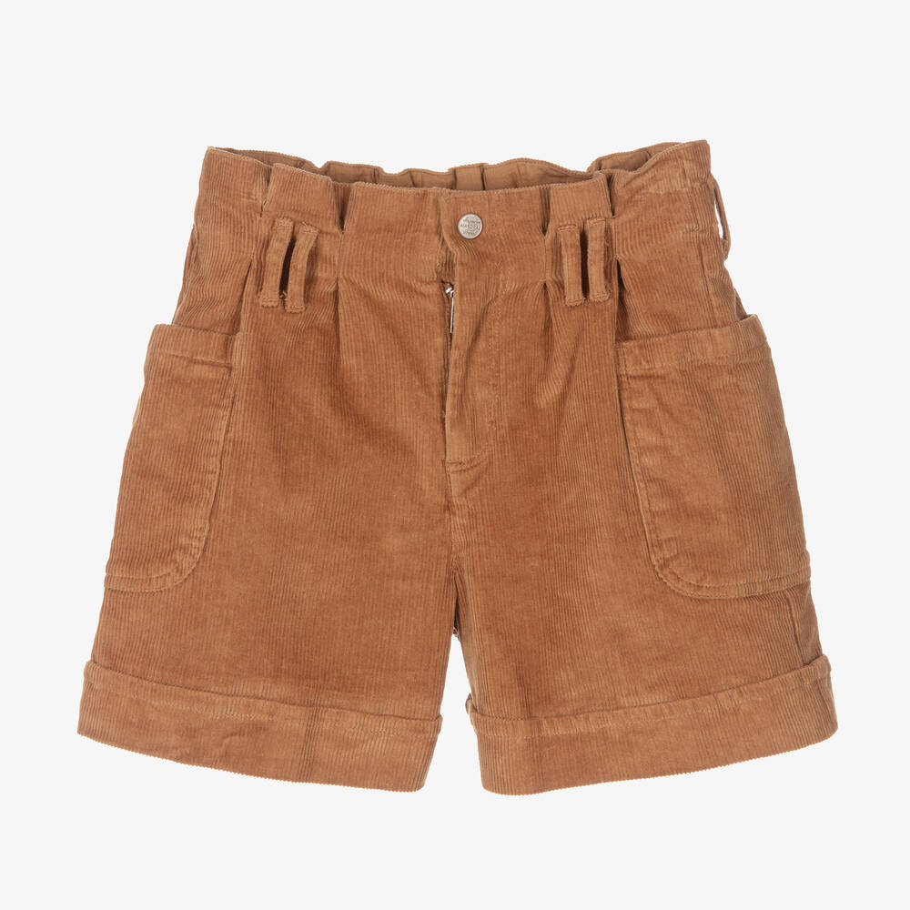 Mayoral-Girls Brown Corduroy Shorts | Childrensalon Outlet