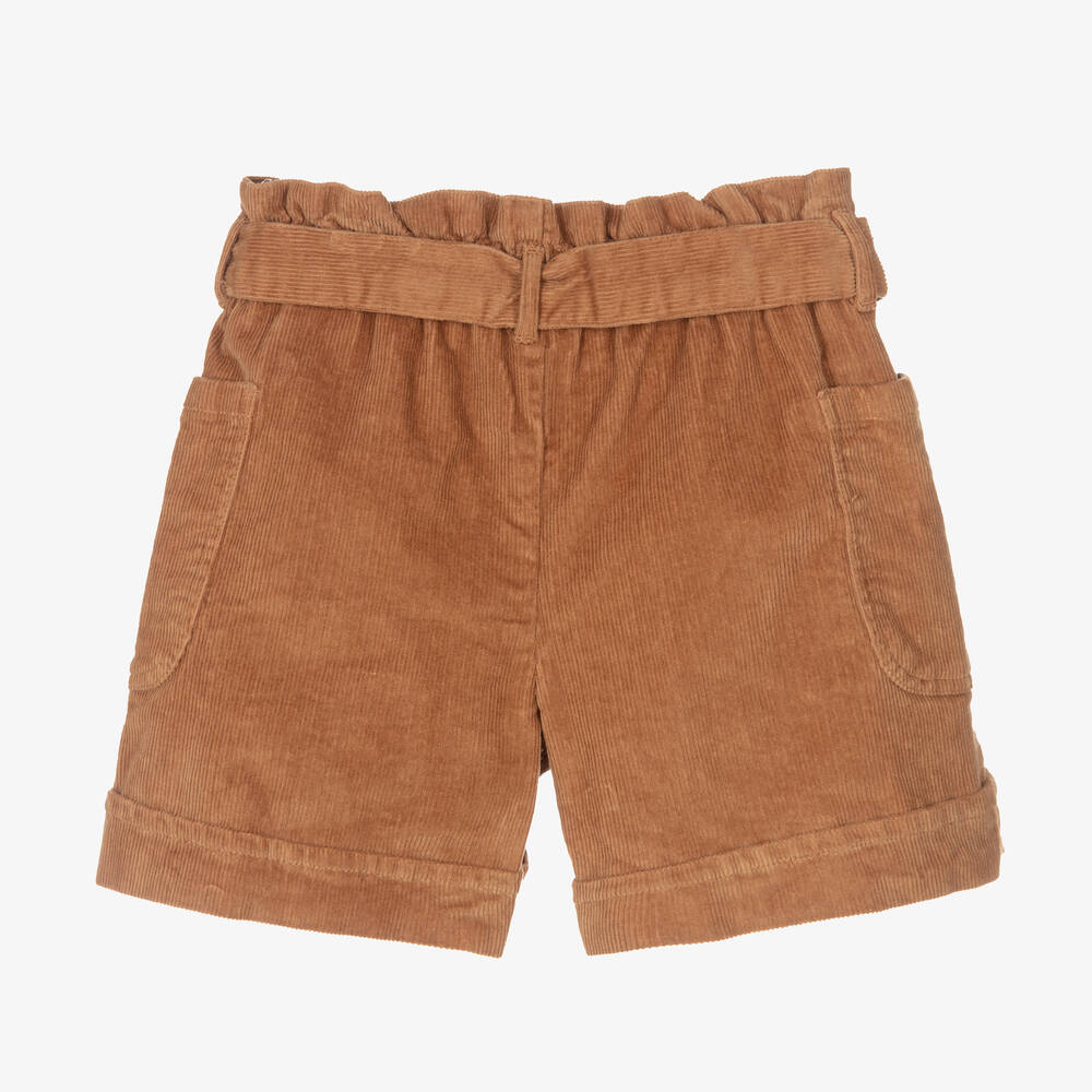 Mayoral - Girls Brown Corduroy Shorts | Childrensalon Outlet