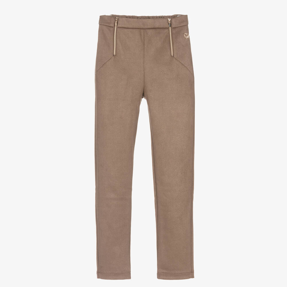 Mayoral - Pantalon slim marron scintillant | Childrensalon