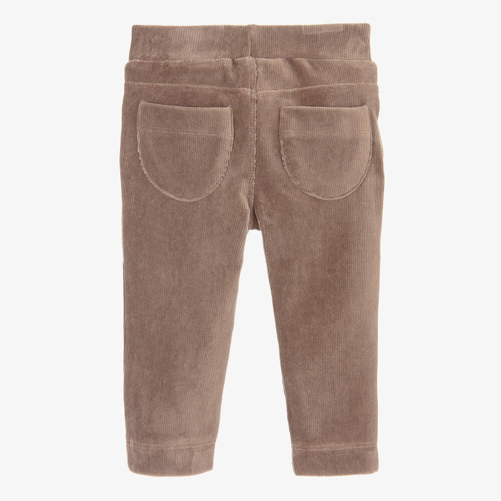 Mayoral-Girls Brown Velour Trousers | Childrensalon Outlet