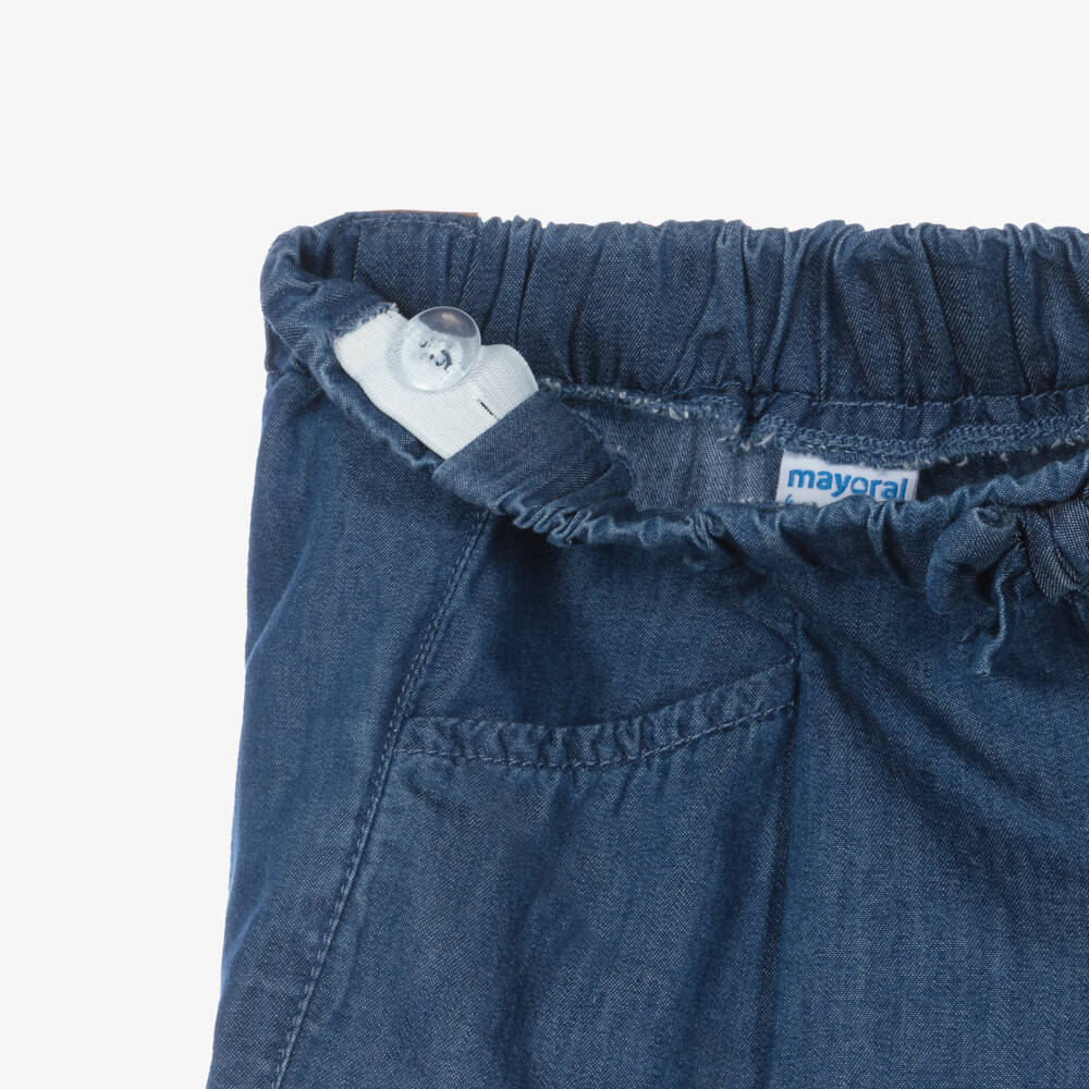 Mayoral-Girls Chambray Summer Shorts | Childrensalon Outlet
