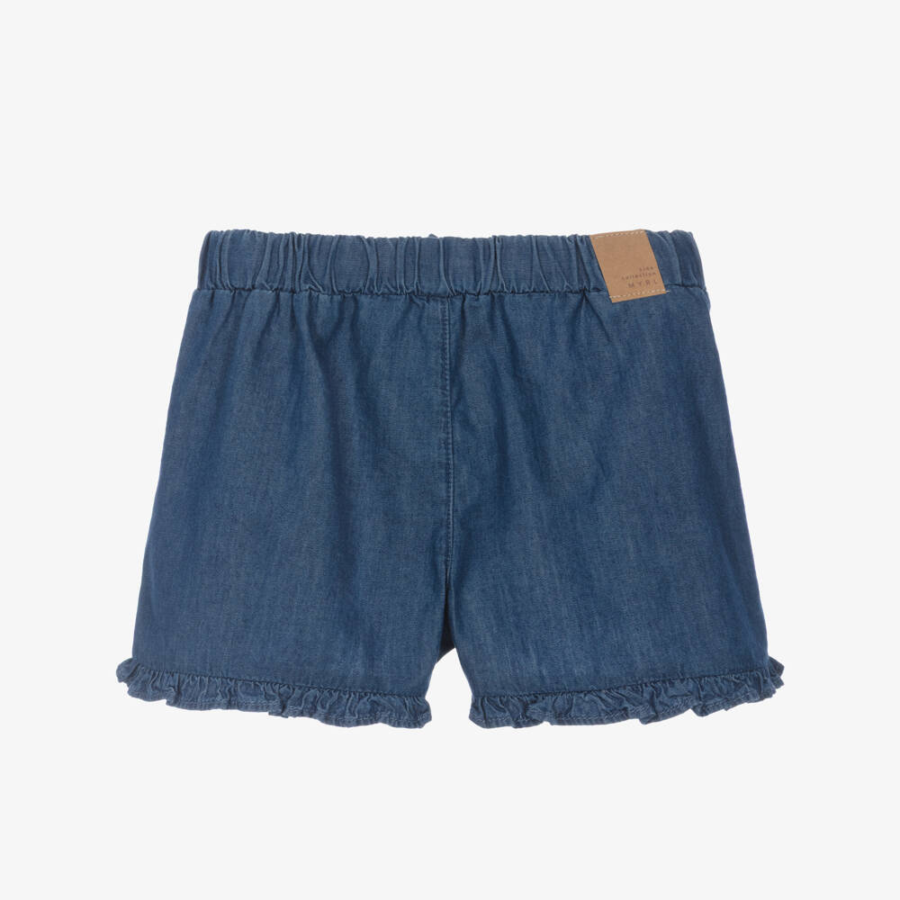 Mayoral-Girls Chambray Summer Shorts | Childrensalon Outlet