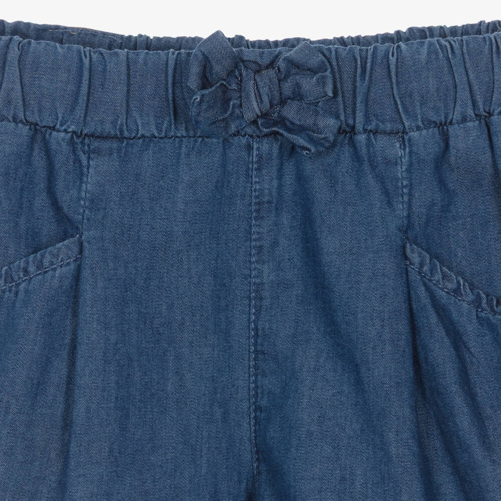 Mayoral-Girls Chambray Summer Shorts | Childrensalon Outlet