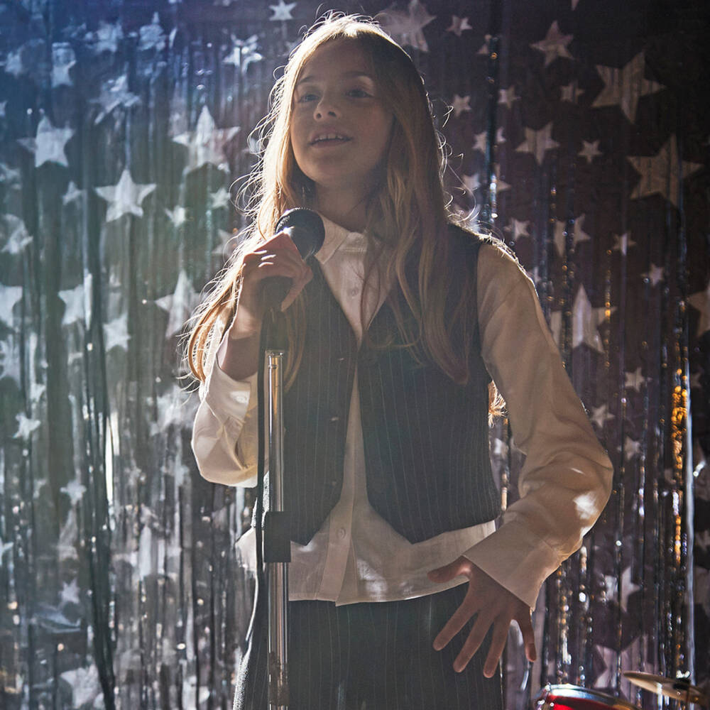 Mayoral-Girls Charcoal Grey Pinstripe Waistcoat | Childrensalon Outlet