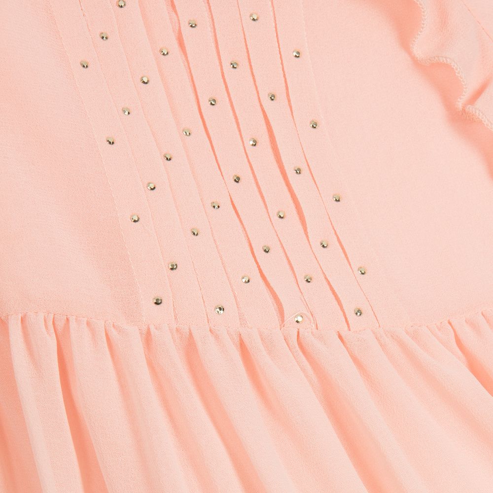 Mayoral-Girls Chiffon Studded Blouse | Childrensalon Outlet