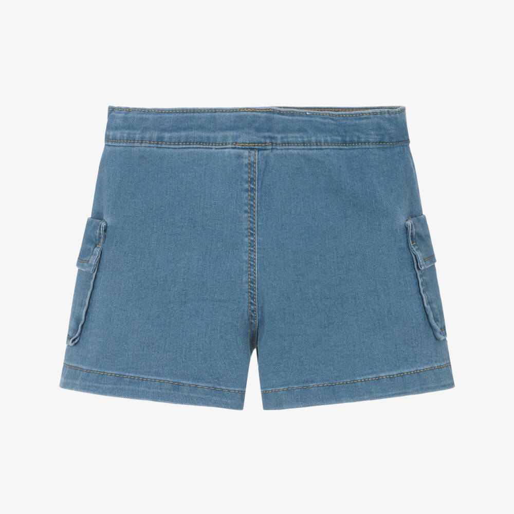 Mayoral-Girls Classic Blue Jean Shorts | Childrensalon Outlet