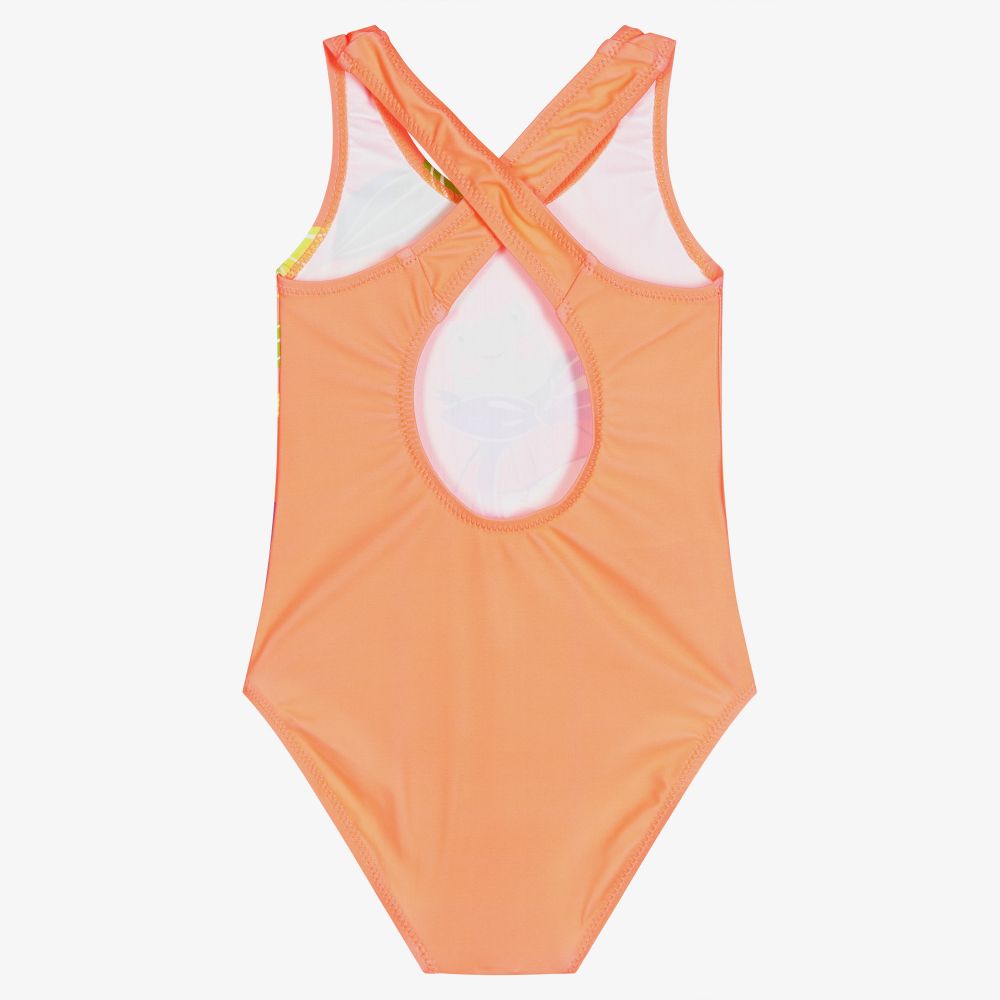 Mayoral-Girls Coral Orange Swimsuit | Childrensalon Outlet
