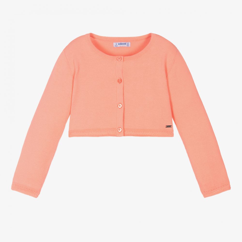 Mayoral - Cardigan corail Fille | Childrensalon