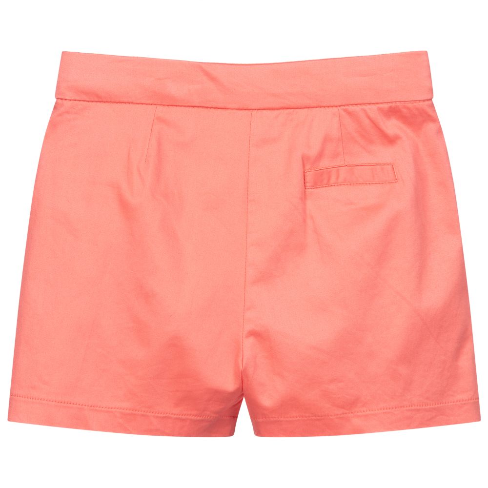 Mayoral-Коралловые хлопковые шорты для девочек | Childrensalon Outlet