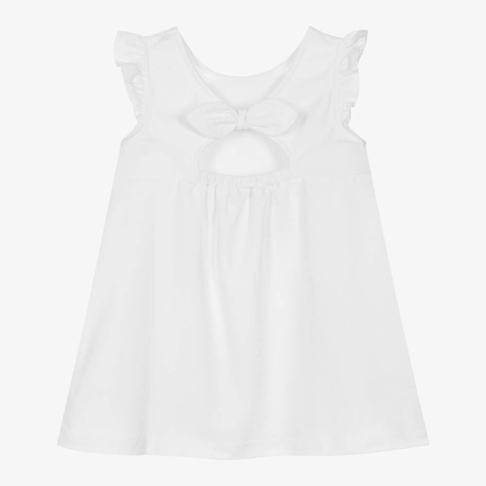 Mayoral-Girls' Cotton Dress with Fruity Flourish | Childrensalon Outlet