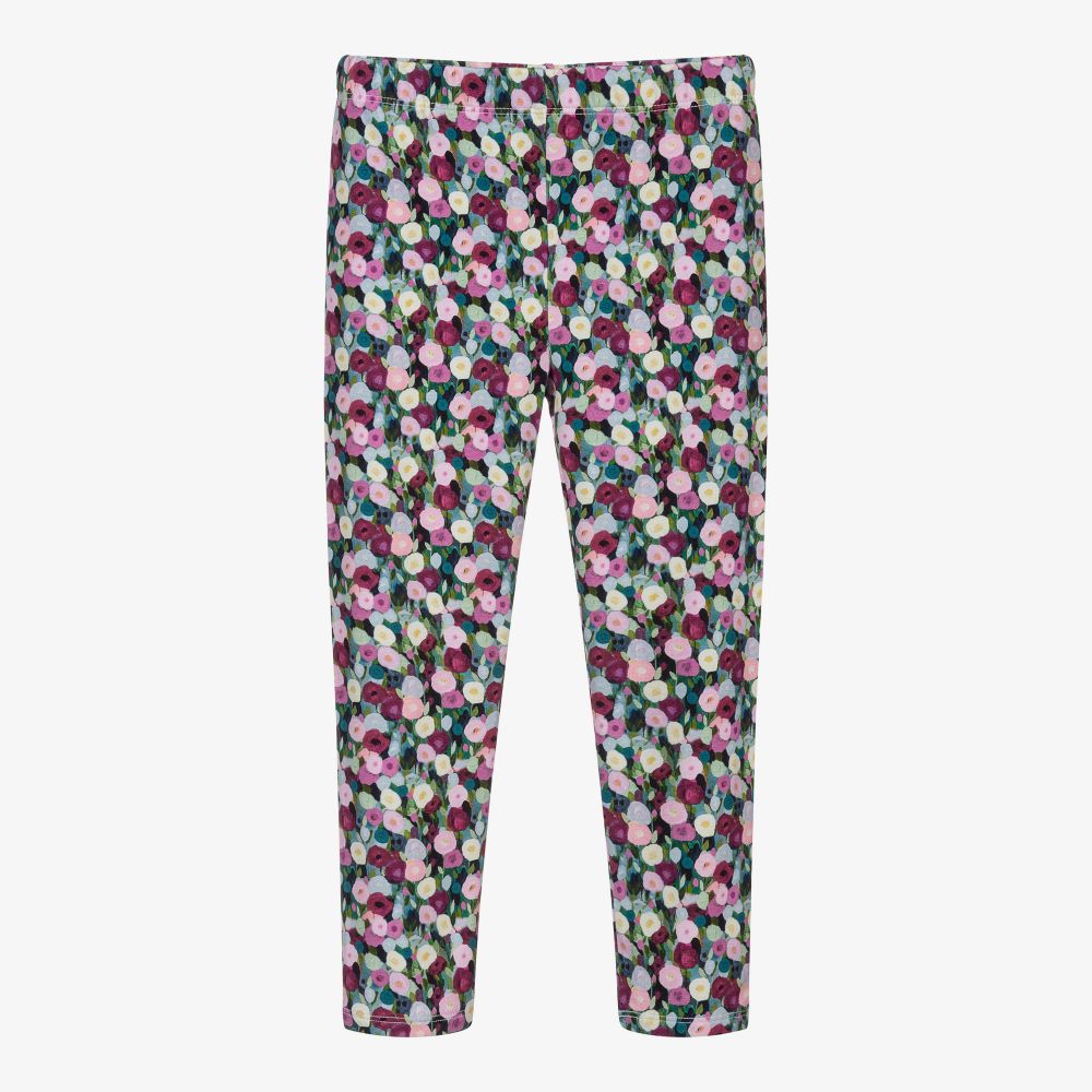 Mayoral-Girls Cotton Floral Leggings | Childrensalon Outlet