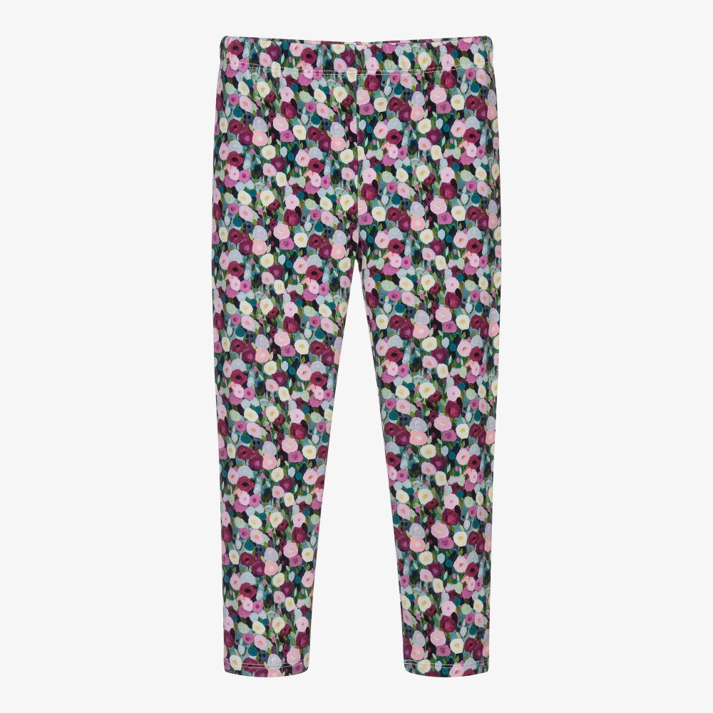 Mayoral - Girls Cotton Floral Leggings | Childrensalon