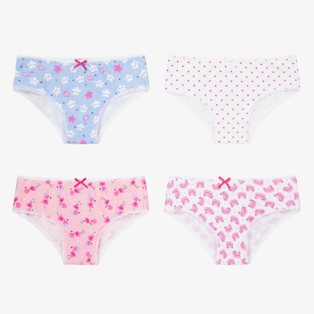 Mayoral - Girls Cotton Knickers (4 Pack) | Childrensalon