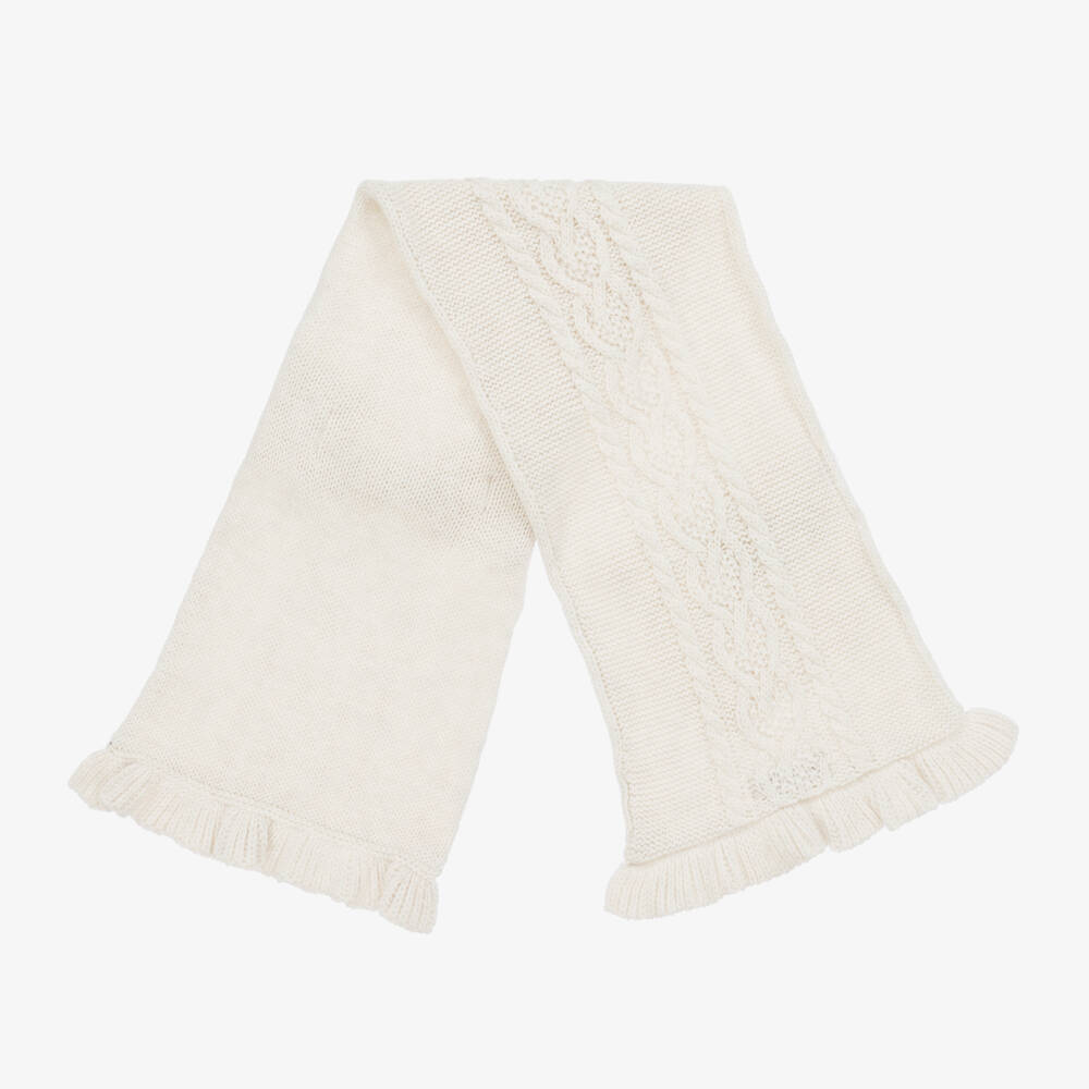 Mayoral-Girls Cozy Ivory Knit Trio | Childrensalon Outlet