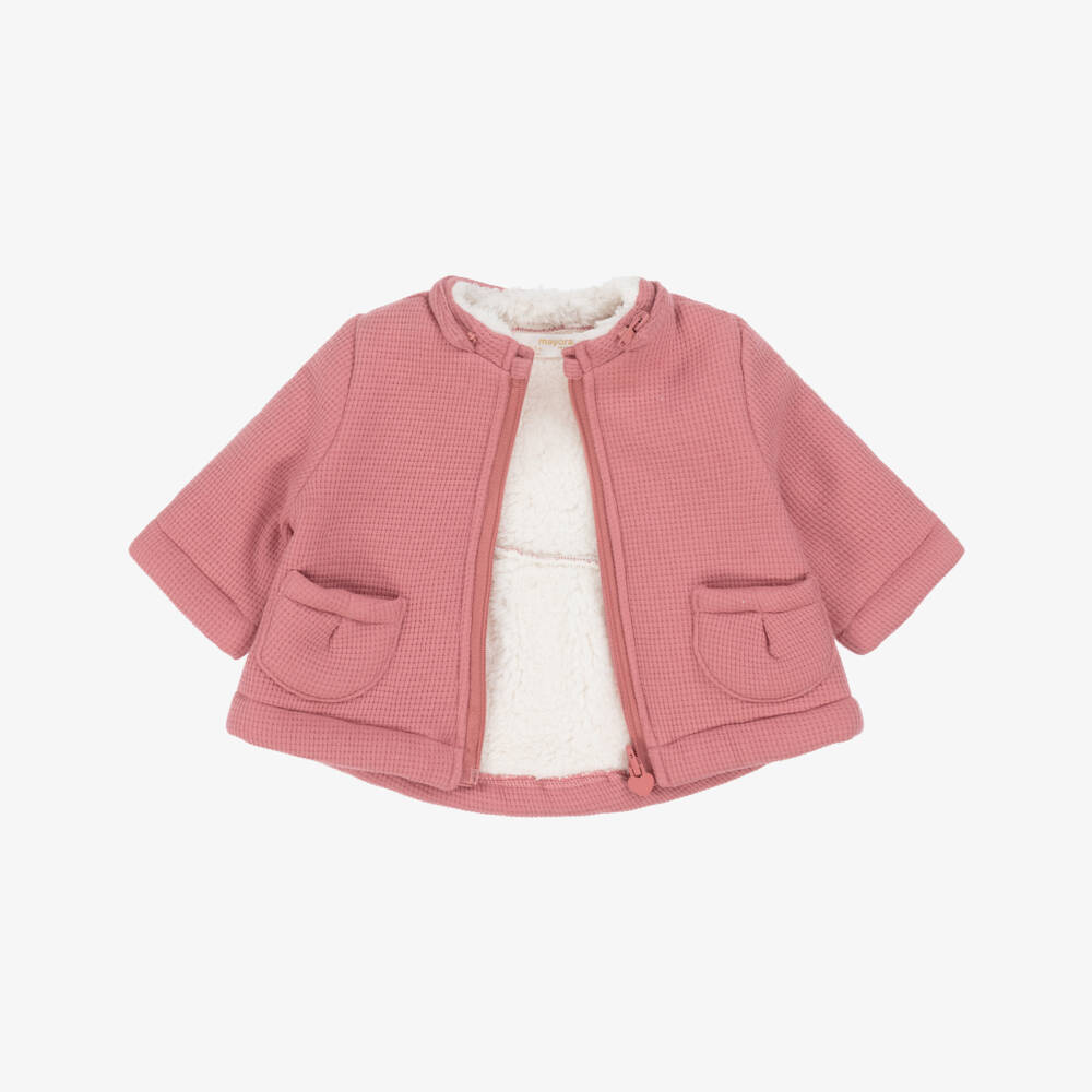 Mayoral Для новорожденных-Уютное розовое пальто для коляски для девочек | Childrensalon Outlet