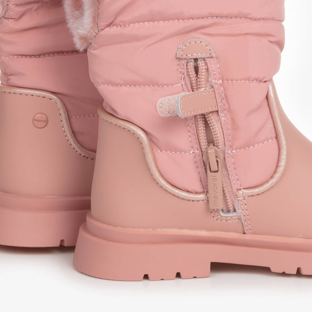 Mayoral-Girls Cozy Pink Winter Footwear | Childrensalon Outlet