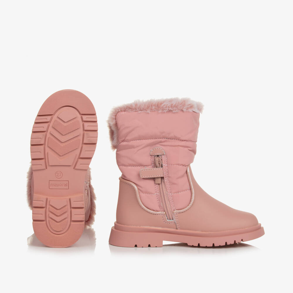 Mayoral-Girls Cozy Pink Winter Footwear | Childrensalon Outlet