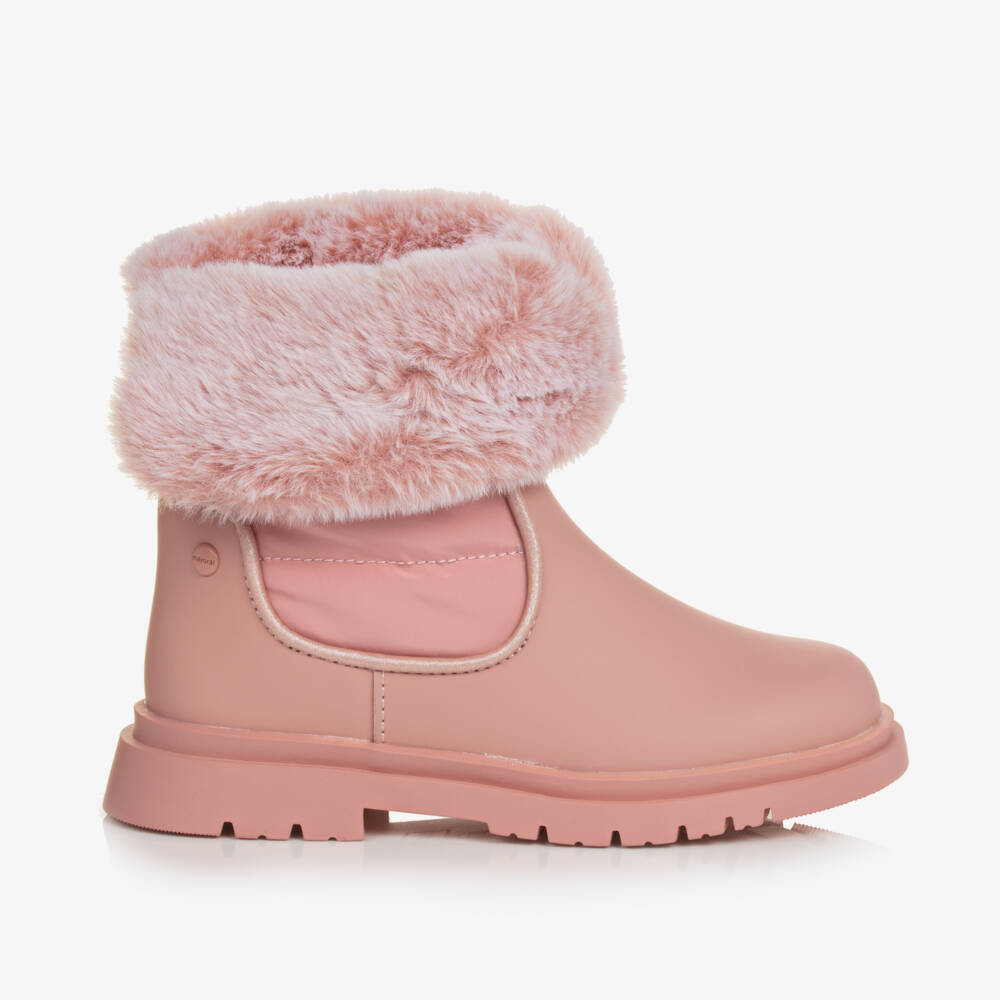 Mayoral-Girls Cozy Pink Winter Footwear | Childrensalon Outlet