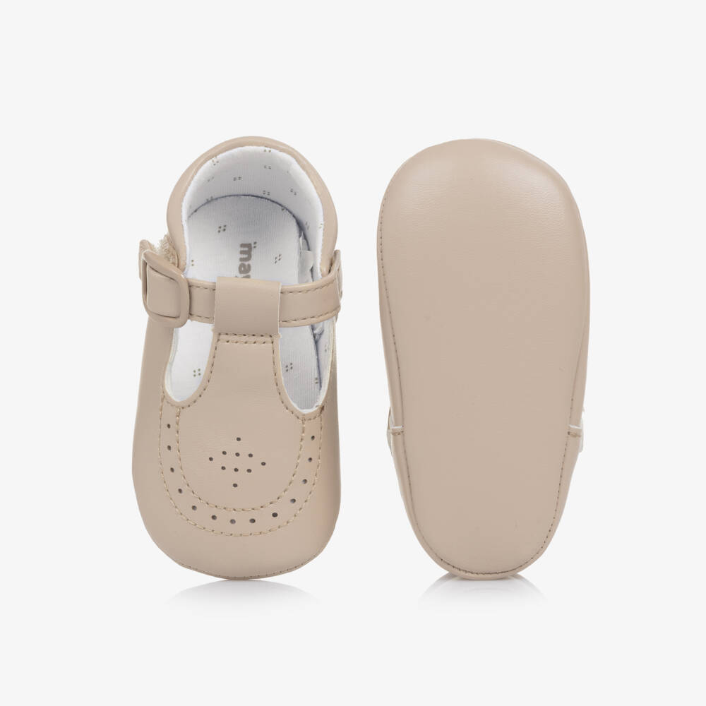 Mayoral Newborn-Girls' Creamy T-Bar First Walkers | Childrensalon Outlet