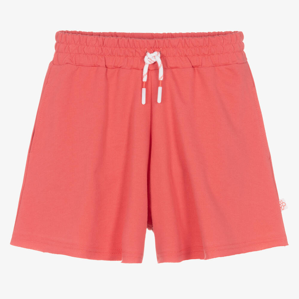 Mayoral - Girls Dark Pink Cotton Jersey Shorts | Childrensalon