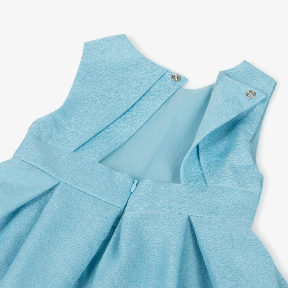 Mayoral-فستان أزرق مزهر للبنات | Childrensalon Outlet