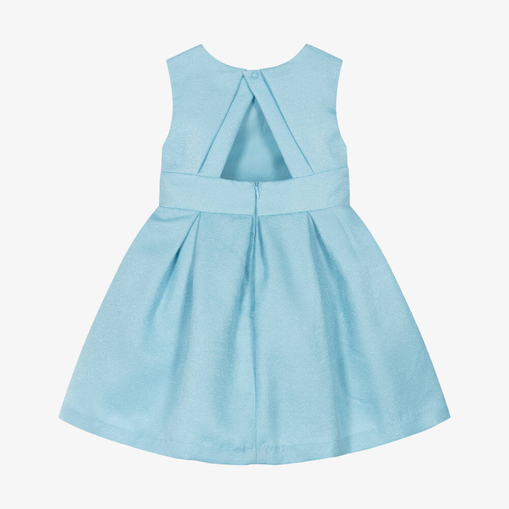 Mayoral-فستان أزرق مزهر للبنات | Childrensalon Outlet