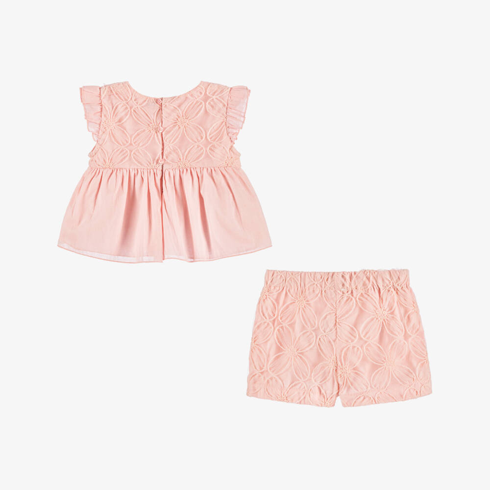Mayoral-Girls Delicate Floral Tulle Ensemble | Childrensalon Outlet