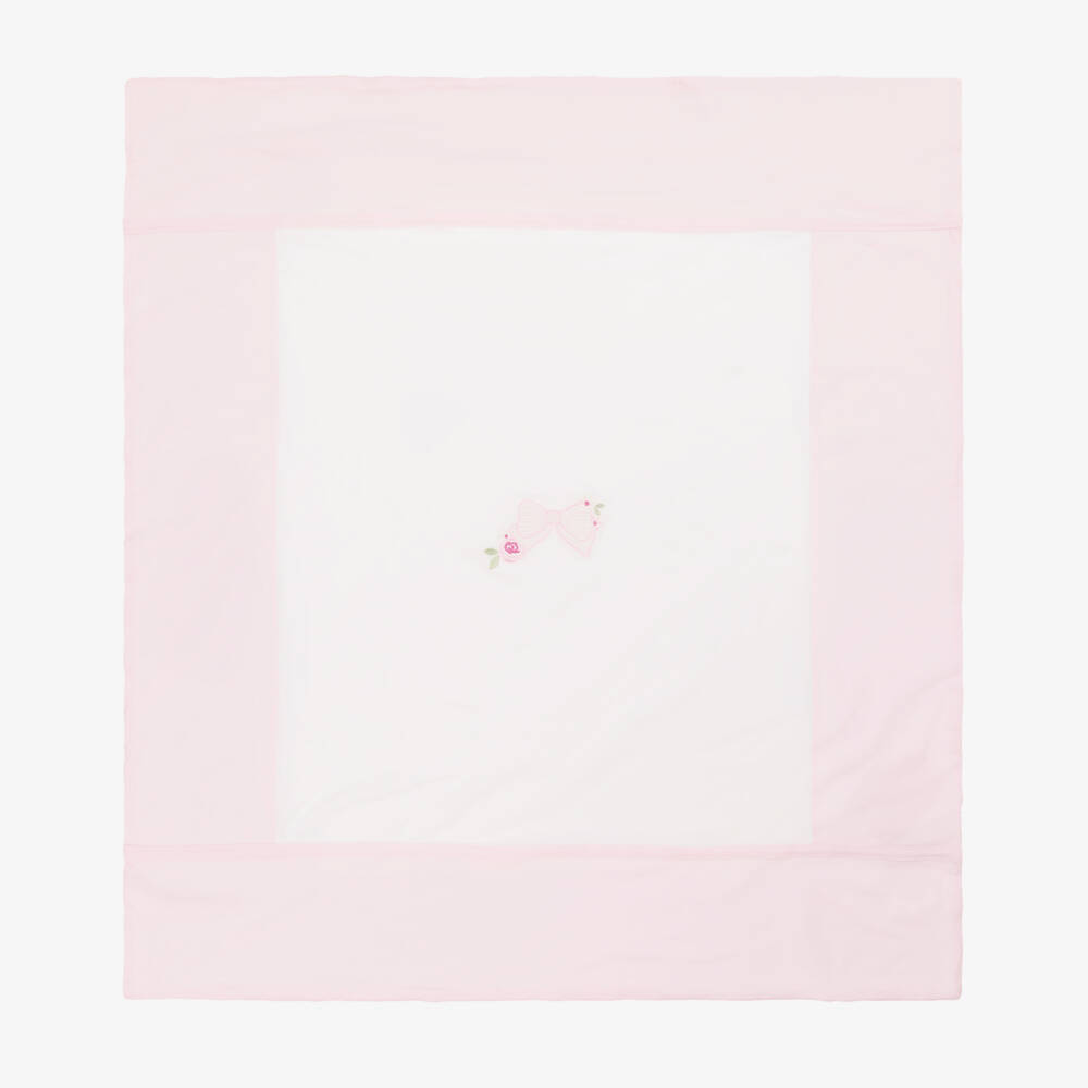 Mayoral Newborn-Girls Delicate Ivory & Pink Blanket | Childrensalon Outlet