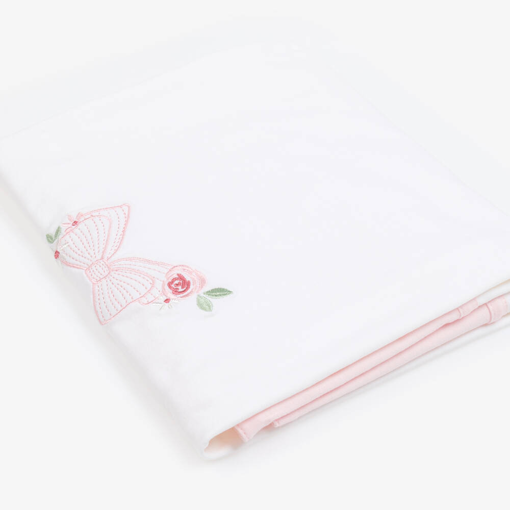 Mayoral Newborn-Girls Delicate Ivory & Pink Blanket | Childrensalon Outlet