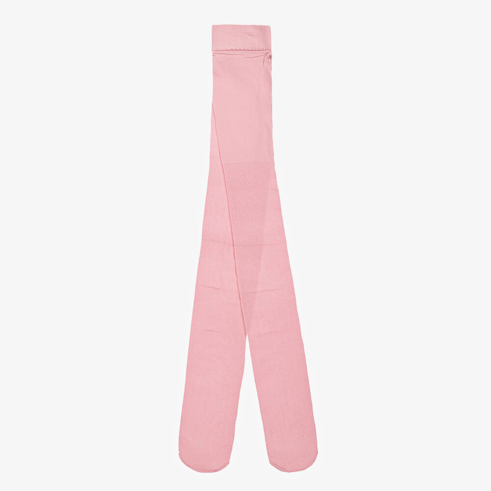Mayoral-Girls Delicate Pink Dot Hosiery | Childrensalon Outlet