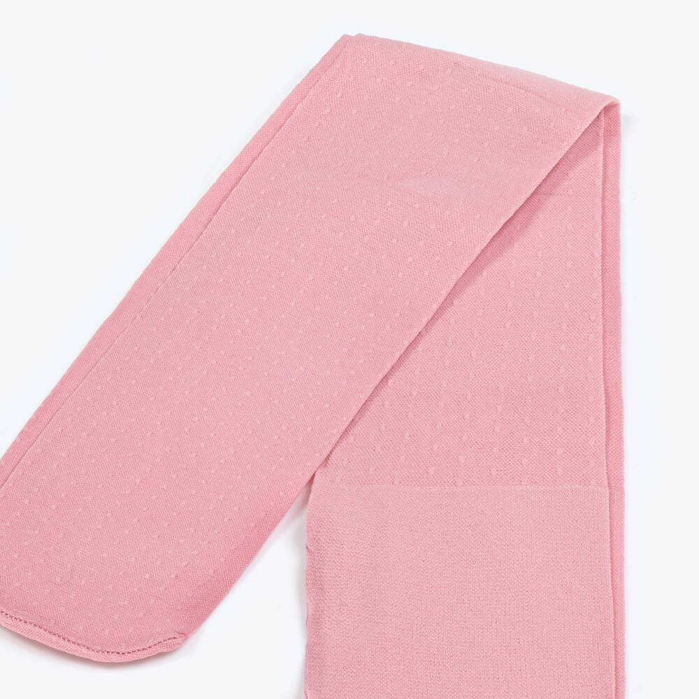 Mayoral-Girls Delicate Pink Dot Hosiery | Childrensalon Outlet