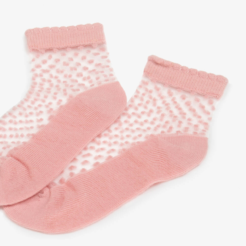 مايورال-جوارب وردية بنقاط ناعمة للبنات | Childrensalon Outlet