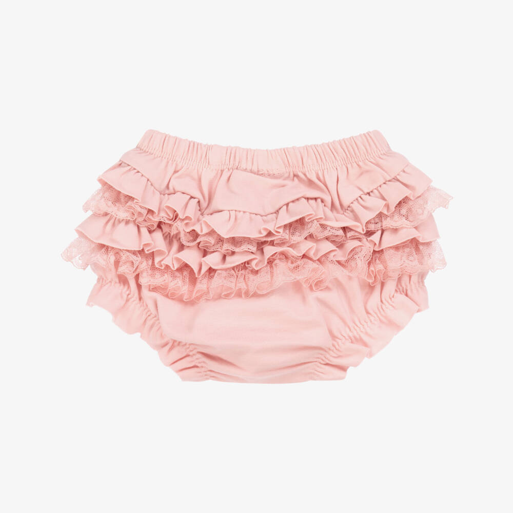 Mayoral Newborn-Girls' Delicate Pink Ruffle Bloomers | Childrensalon Outlet