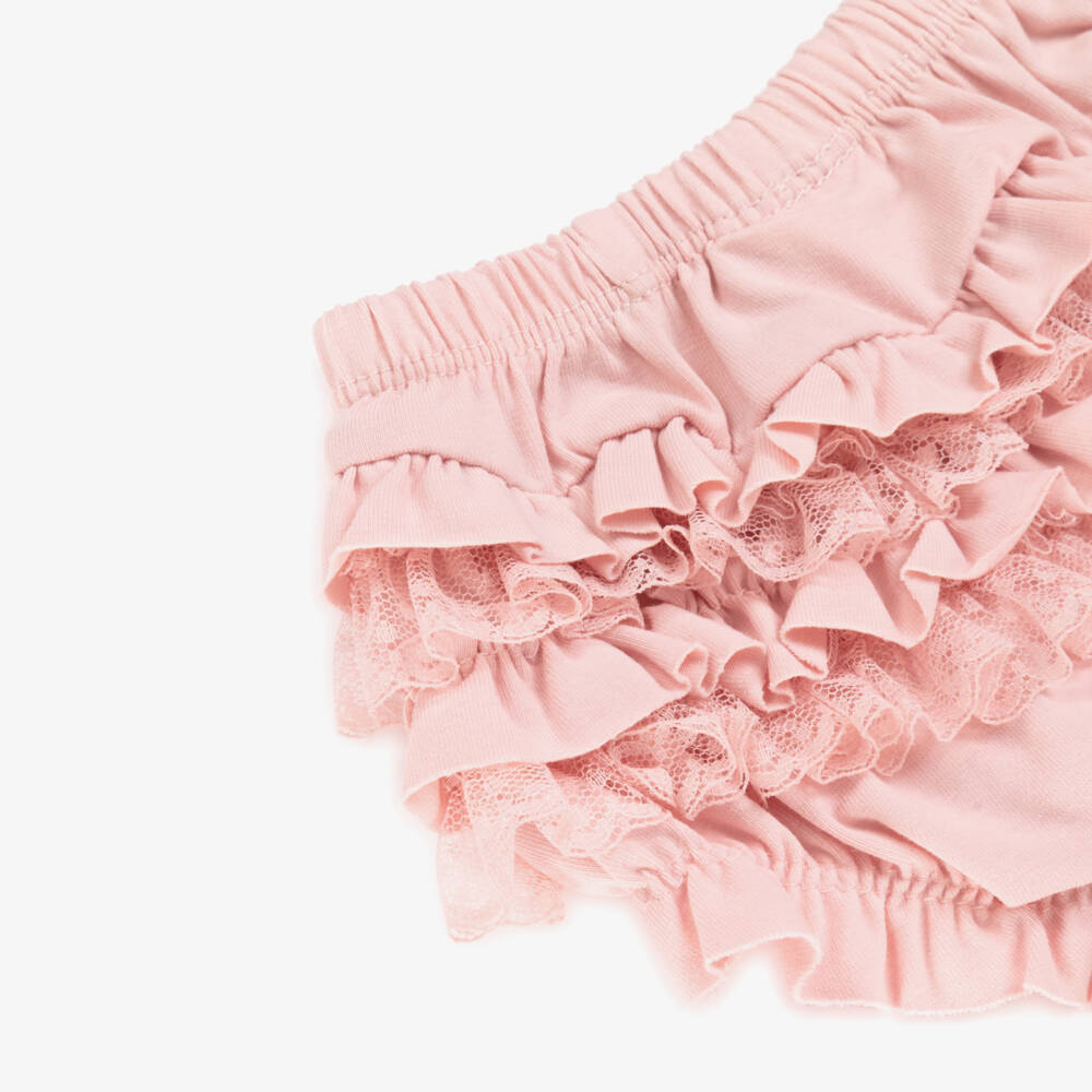Mayoral Newborn-Girls' Delicate Pink Ruffle Bloomers | Childrensalon Outlet