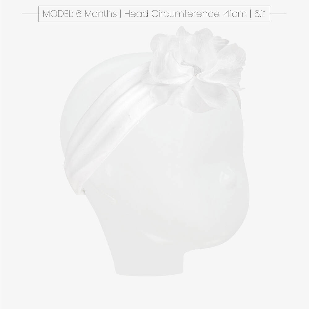 Mayoral Newborn-Girls Delicate White Floral Hairband | Childrensalon Outlet