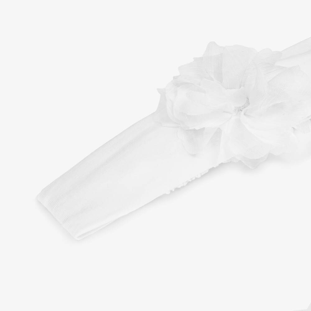 Mayoral Newborn-Girls Delicate White Floral Hairband | Childrensalon Outlet