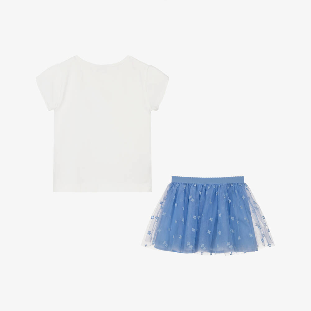 Mayoral-Girls Dreamy Blue Ensemble | Childrensalon Outlet