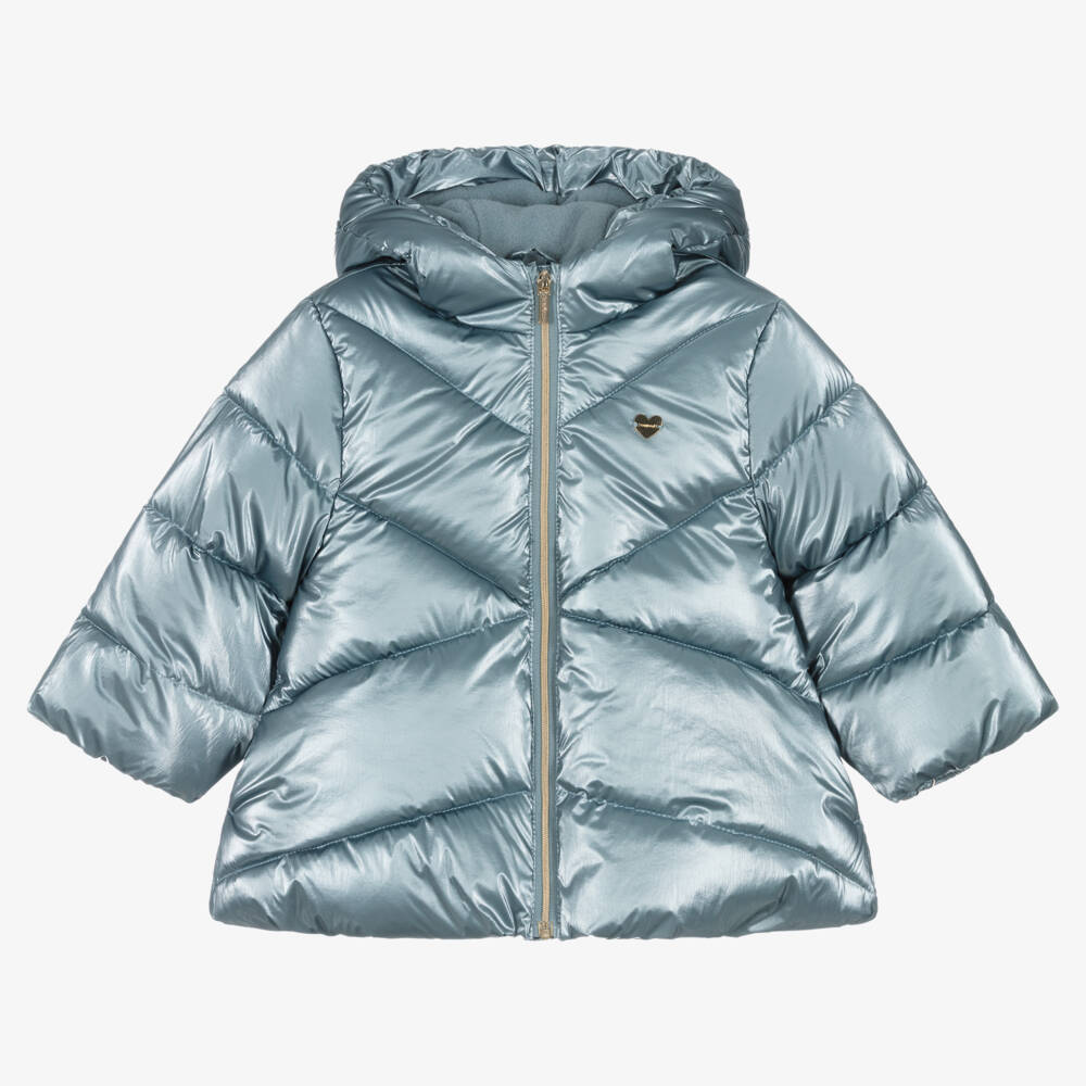Mayoral-Голубой пуховик для девочек | Childrensalon Outlet