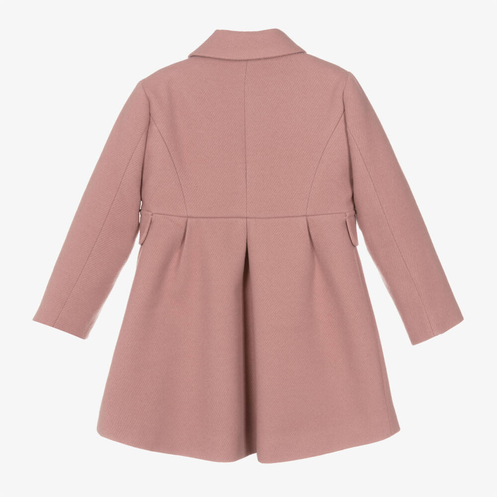 Mayoral-Girls Dusky Pink Felted Jacket | Childrensalon Outlet