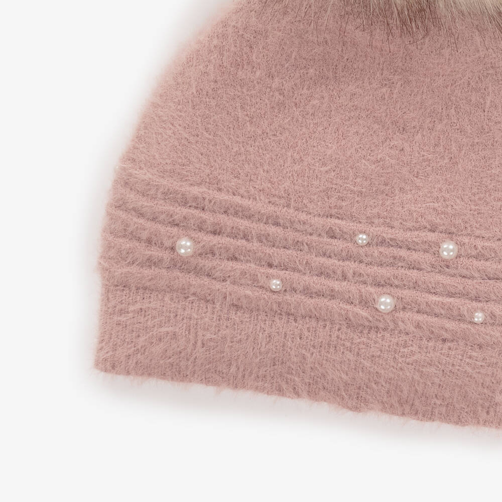 مايورال-طقم قبعة ووشاح سنود لون زهري | Childrensalon Outlet