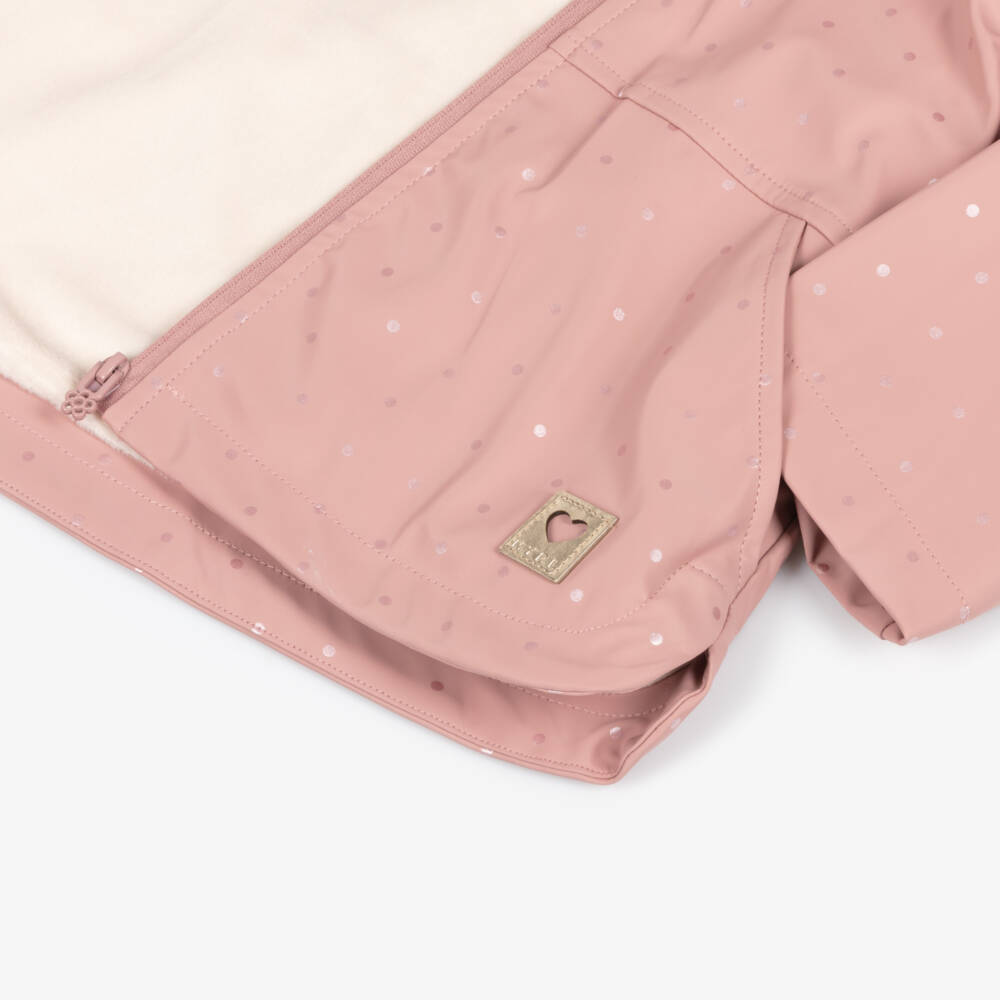 Mayoral-Girls Dusky Polka Dot Rain Jacket | Childrensalon Outlet