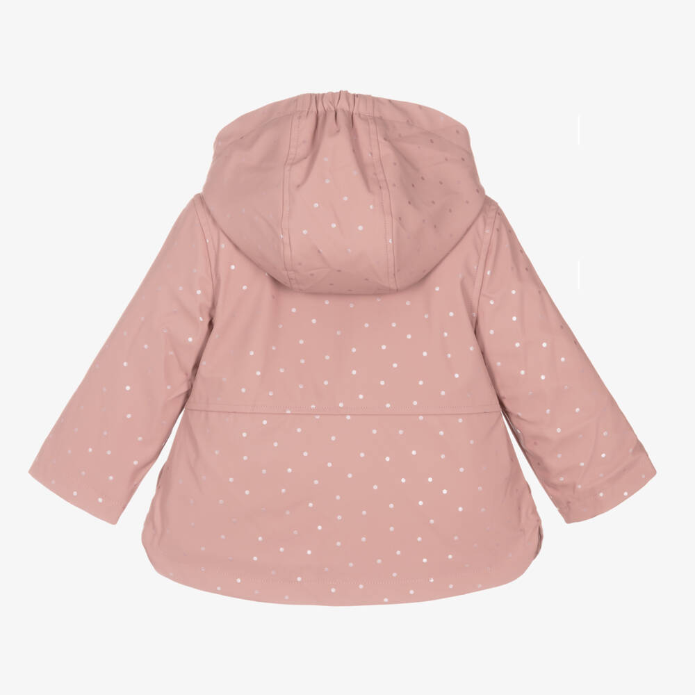 Mayoral-Girls Dusky Polka Dot Rain Jacket | Childrensalon Outlet