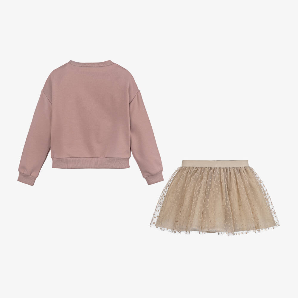 Mayoral-Girls Dusky Starry Tulle Ensemble | Childrensalon Outlet